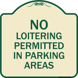 No Loitering Permitted in Parking Areas
