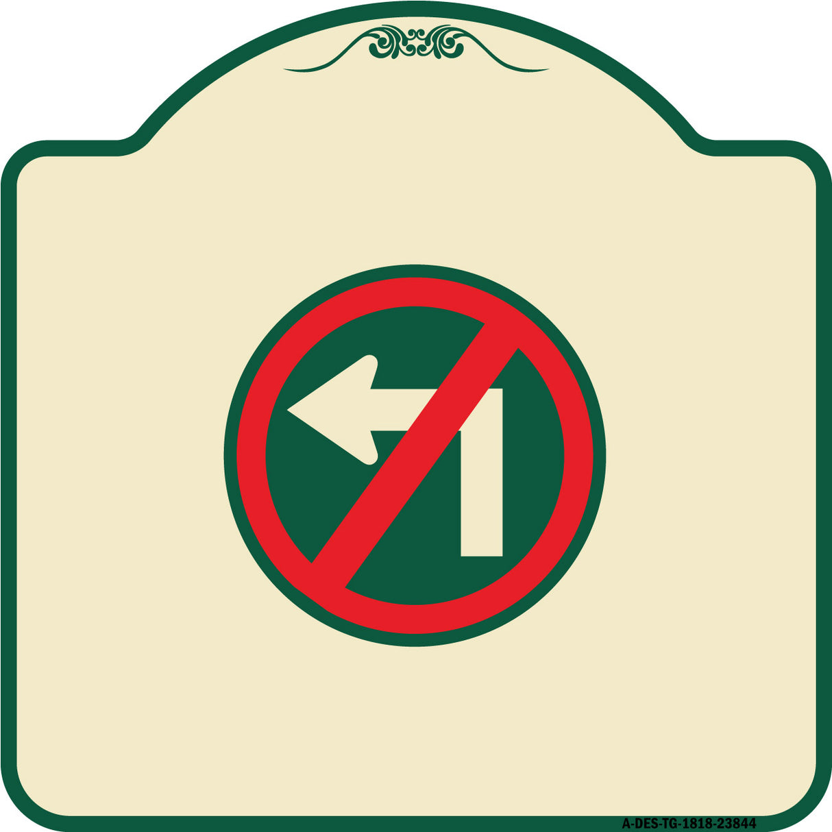 No Left Turn (Graphic Only)