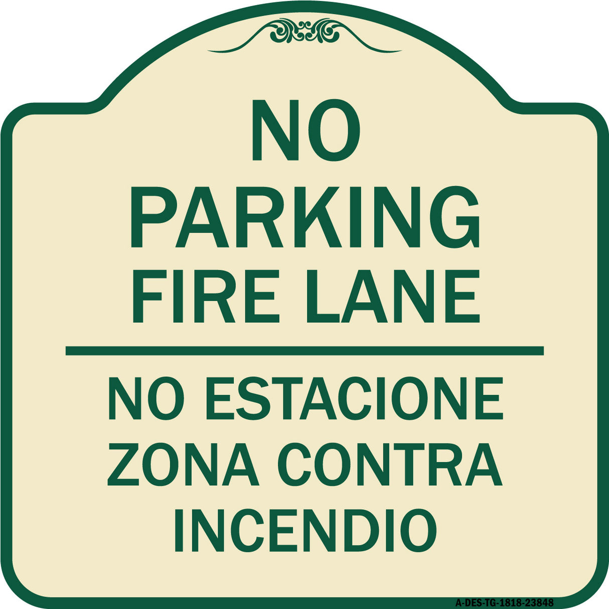 No Estacione Zona Contra Incendio