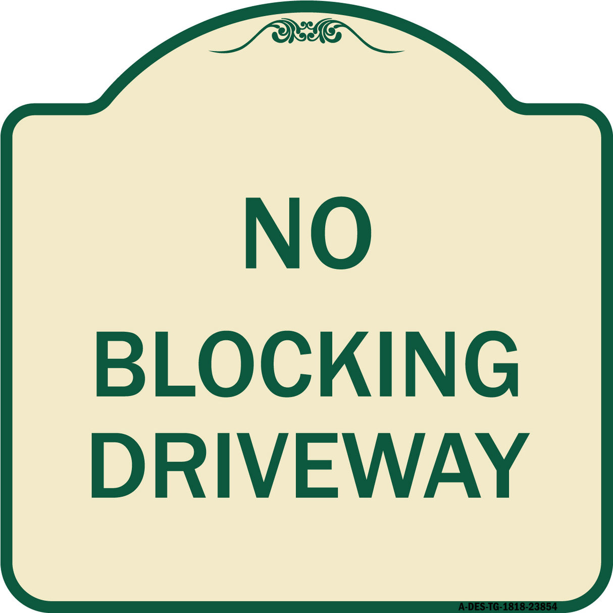 No Blocking Driveway