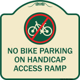 No Bike Parking on Handicap Access Ramp