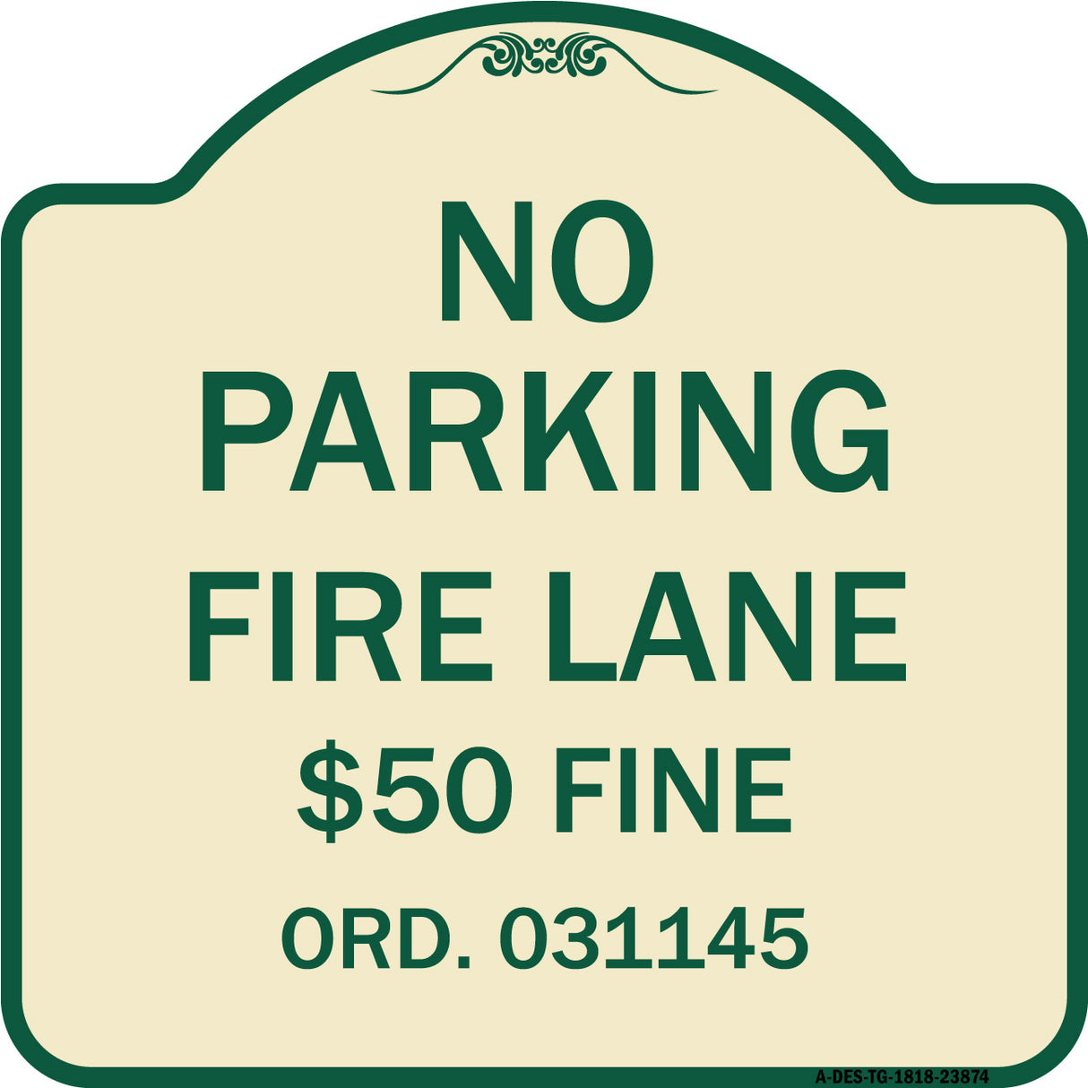 Missouri No Parking Fire Lane $50 Fine