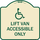 Lift Van Accessible Only (With Updated Isa Symbol)