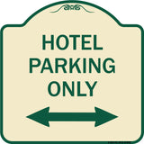 Hotel Parking Only (With Bidirectional Arrow)