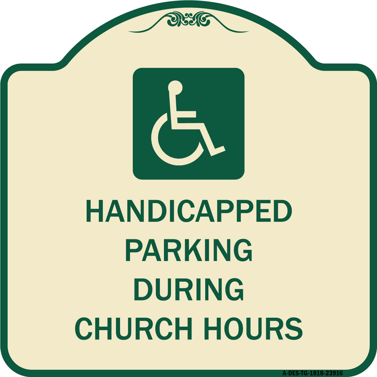 Handicapped Parking During Church Hours (With Graphic)