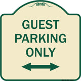 Guest Parking Only (With Bidirectional Arrow)