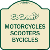 Go Green Sign Go Green - Motorcycles Scooters Bicycles