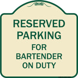 For Bartender on Duty