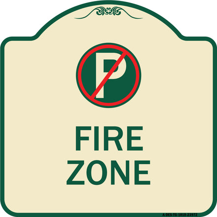 Fire Zone (No Parking Symbol)