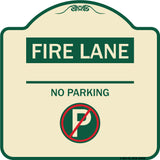Fire Lane - No Parking (With No Parking Symbol)