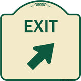 Exit Sign Exit with Right Arrow