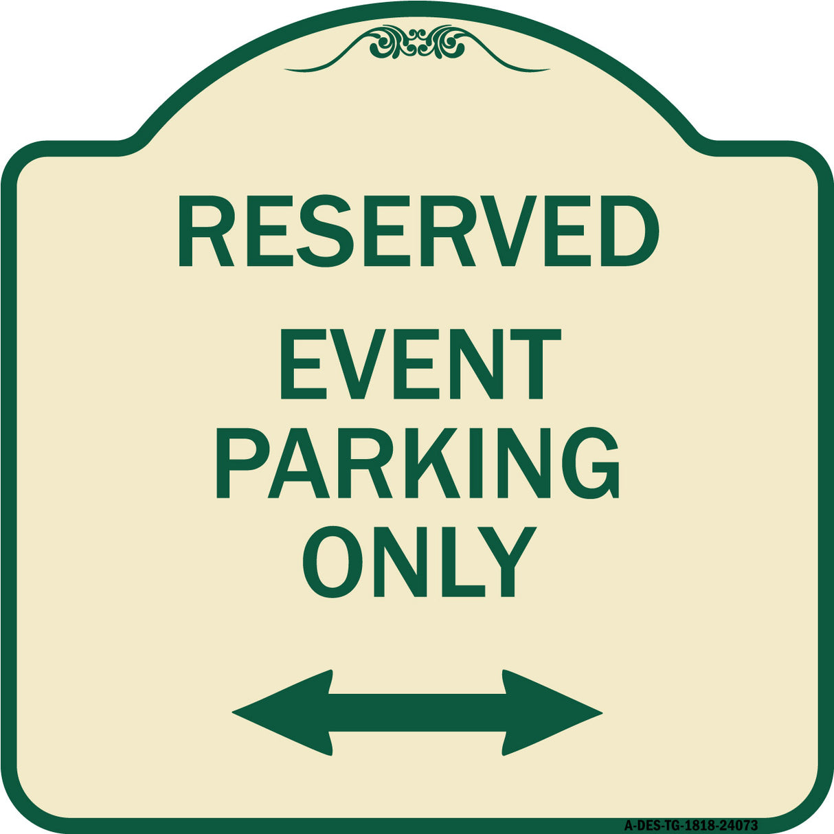 Event Parking Only (With Bidirectional Arrow)
