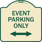 Event Parking Only (With Bidirectional Arrow)