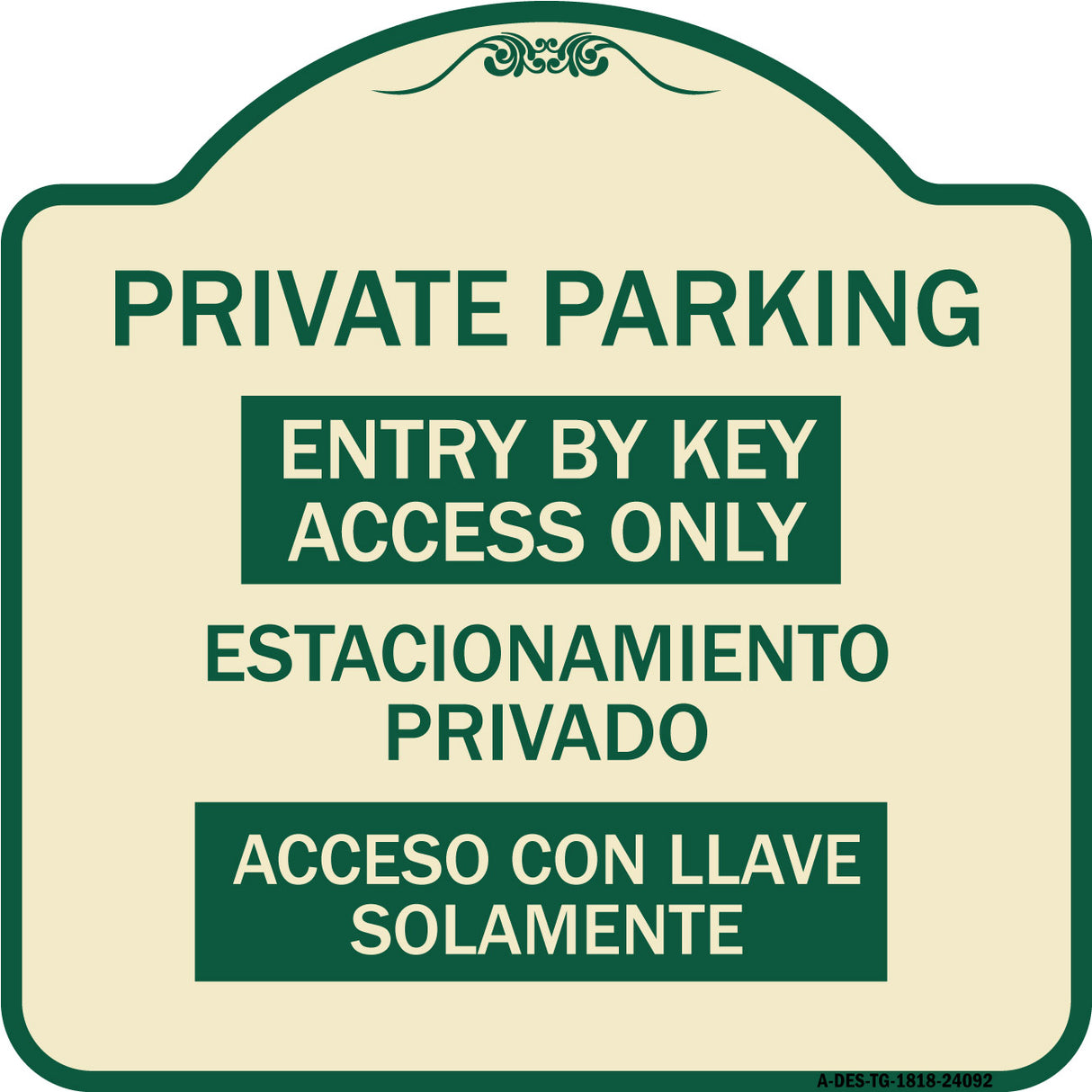 Entry by Key Access Only - Estacionamiento Privado Acceso Con Llave Solamente