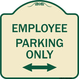 Employee Parking Only (With Bi-Directional Arrow)