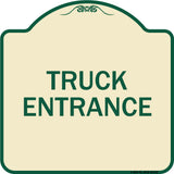Driveway Sign Truck Entrance