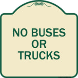 Driveway Sign No Buses or Trucks