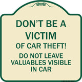 Don't Be A Victim of Car Theft! Do Not Leave Valuables Visible in Car