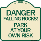 Danger Falling Rocks! - Park at Your Own Risk