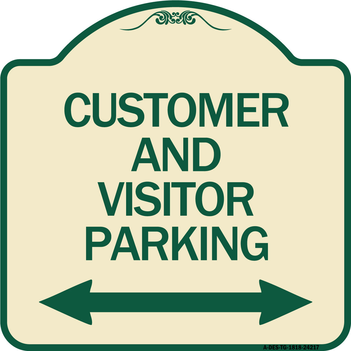 Customer and Visitor Parking (Bidirectional Arrow)