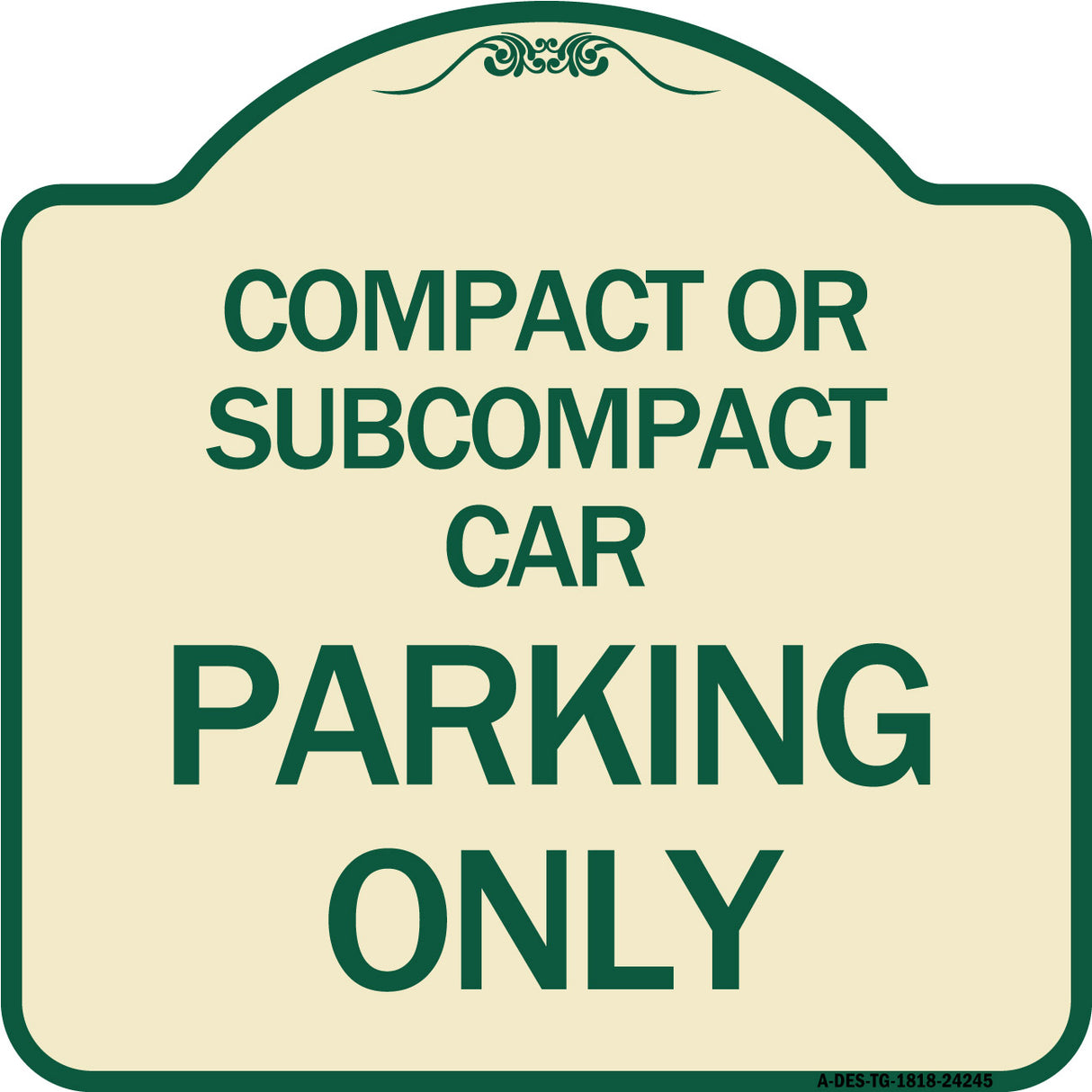 Compact or Subcompact Car Parking Only