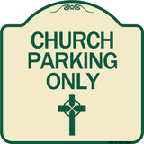 Church Parking Only (Cross Symbol)