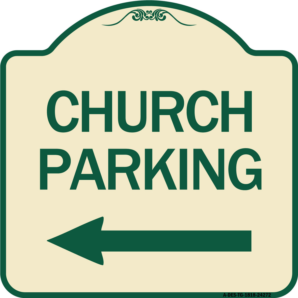 Church Parking (With Left Arrow)