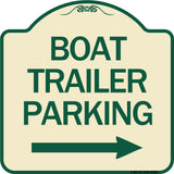 Boat Trailer Parking (With Right Arrow Symbol)