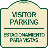Bilingual Reserved Parking Sign Visitor Parking Estacionamiento Para Visitas