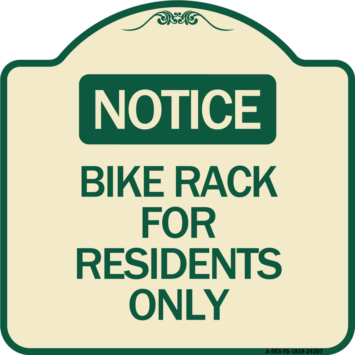 Bike Rack for Residents Only