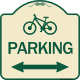 Bicycle Symbol Parking (With Bidirectional Arrow)
