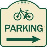 Bicycle Symbol Parking (Right Arrow