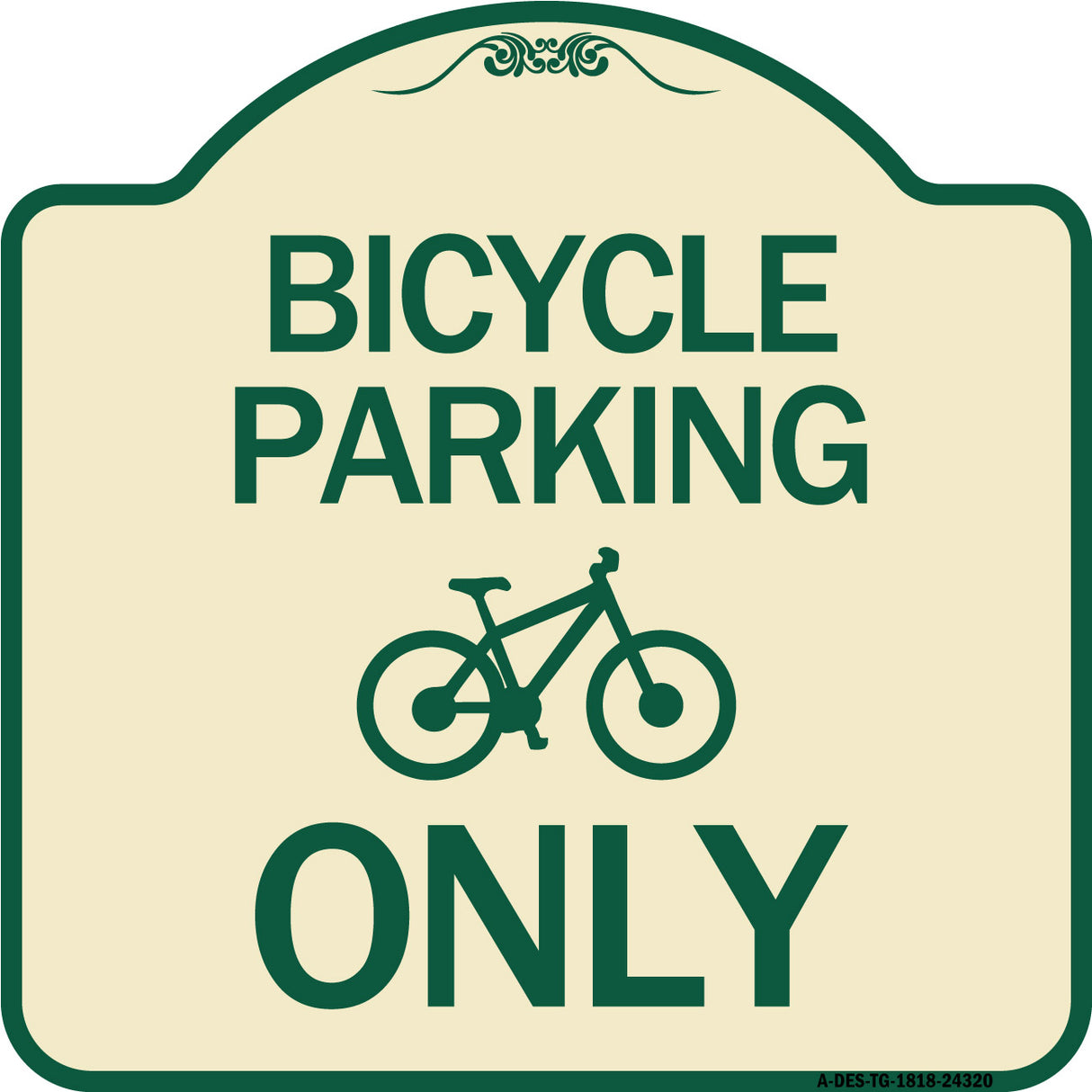 Bicycle Parking Only (With Graphic)