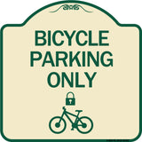 Bicycle Parking Only (With Cycle and Lock Symbol
