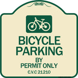 Bicycle Parking by Permit Only C.V.S. 21210 (With Bicycle Graphic)