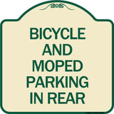 Bicycle and Moped Parking in Rear