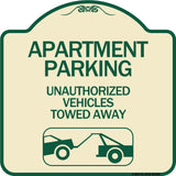 Apartment Parking - Unauthorized Vehicles Towed Away (With Car Tow Graphic)