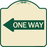 One Way (With Left Arrow)