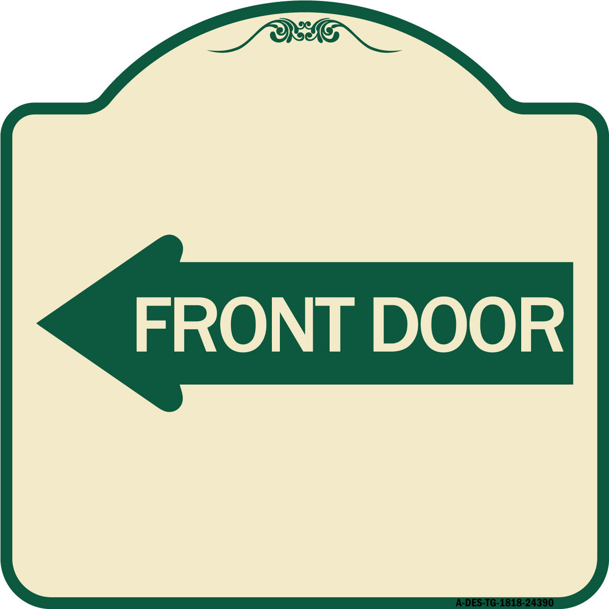 Front Door (With Left Arrow)