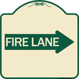 Fire Lane Right Arrow