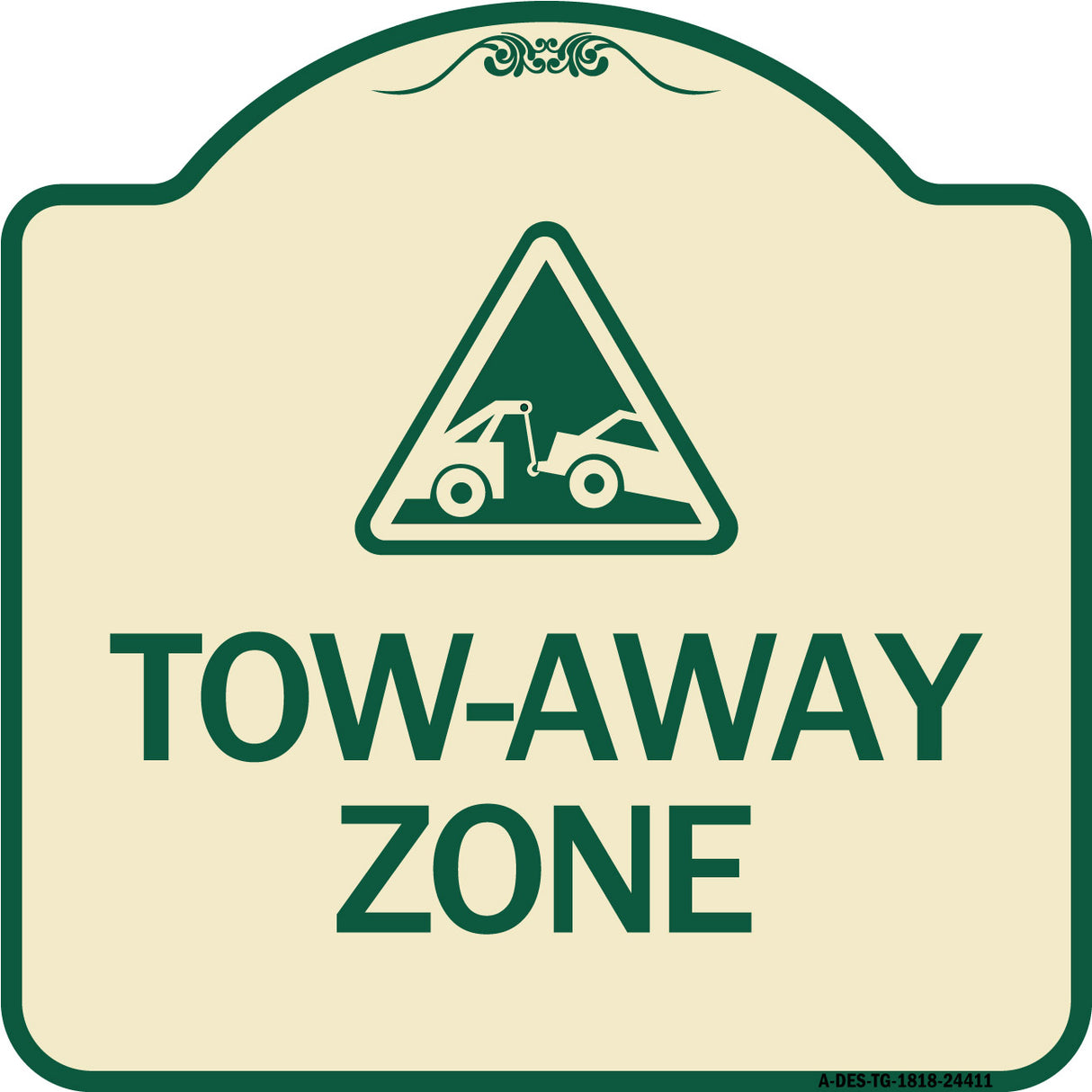 Tow-Away Zone with Graphic
