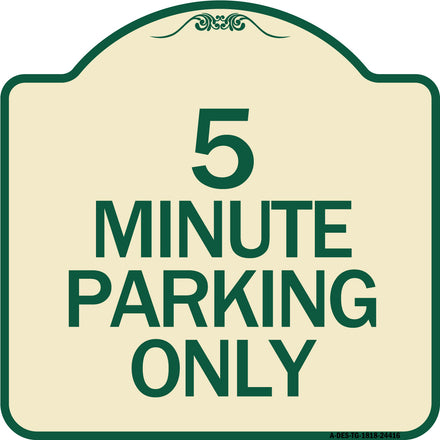 5 Minute Parking Only