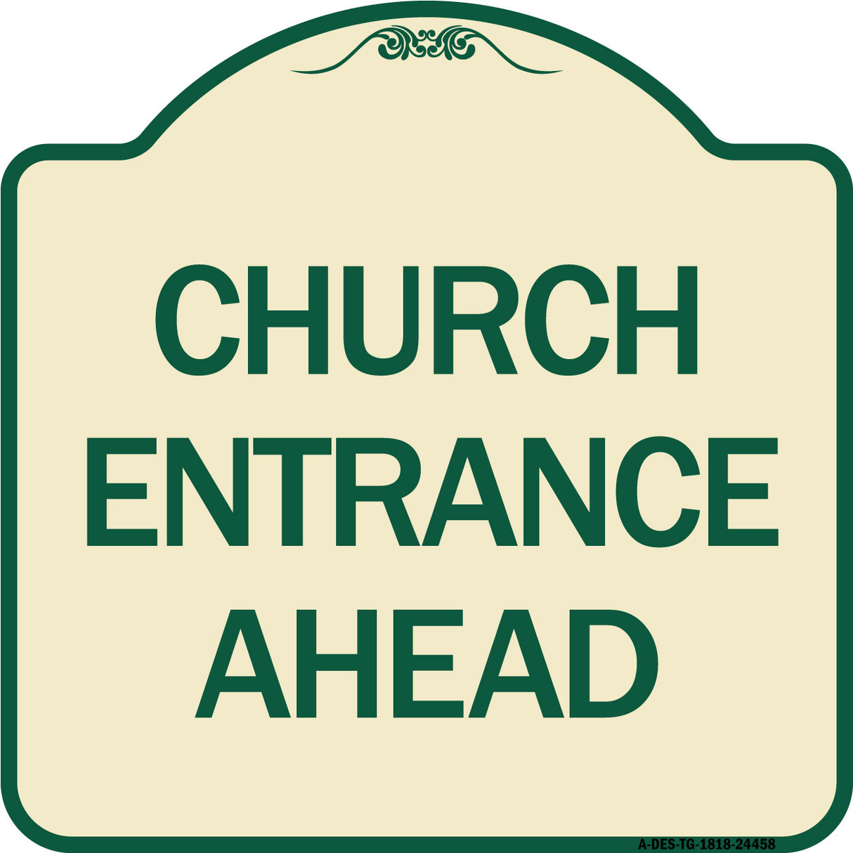Church Entrance Ahead
