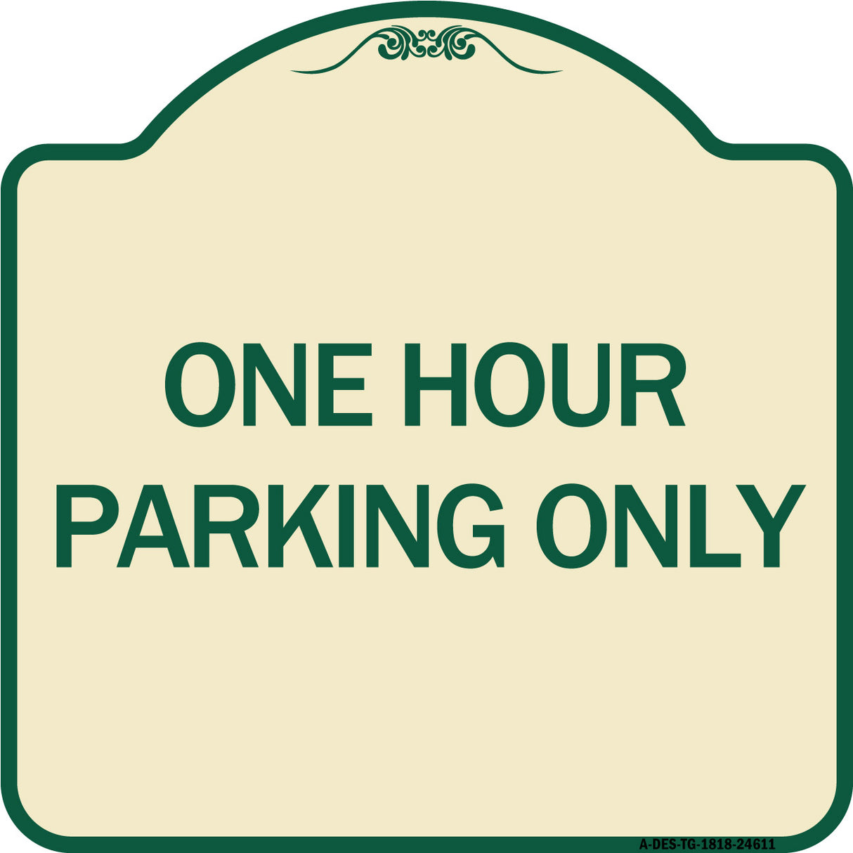 One Hour Parking Only