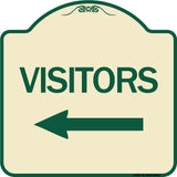 Visitors with Left Arrow