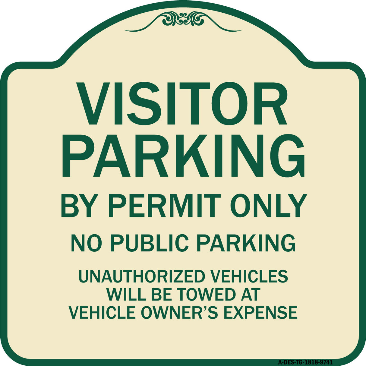 Visitor Parking By Permit Only, No Public Parking