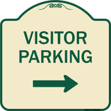 Visitor Parking (With Right Arrow)