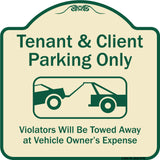 Tenant And Client Parking Only Violators Towed Away With Graphic