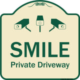 Smile Private Driveway With Video Surveillance Camera Graphics