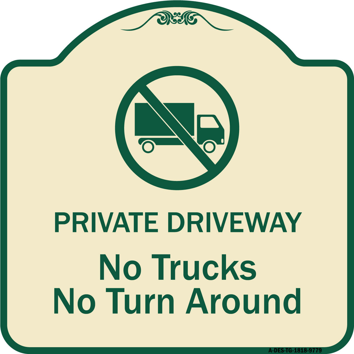 Private Driveway. No Trucks No Turnaround